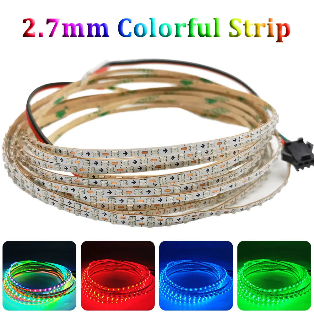 ruban led multicolore 160 leds ws2812 adhésif flexible moderne 5v 12v