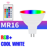 ampoule led e27 gu10 e14 rgb 15 couleurs réglables télécommande smart moderne blanc opacité