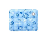 tapis refroidissement chien bleu clair flocons neige moderne gel polymère doux