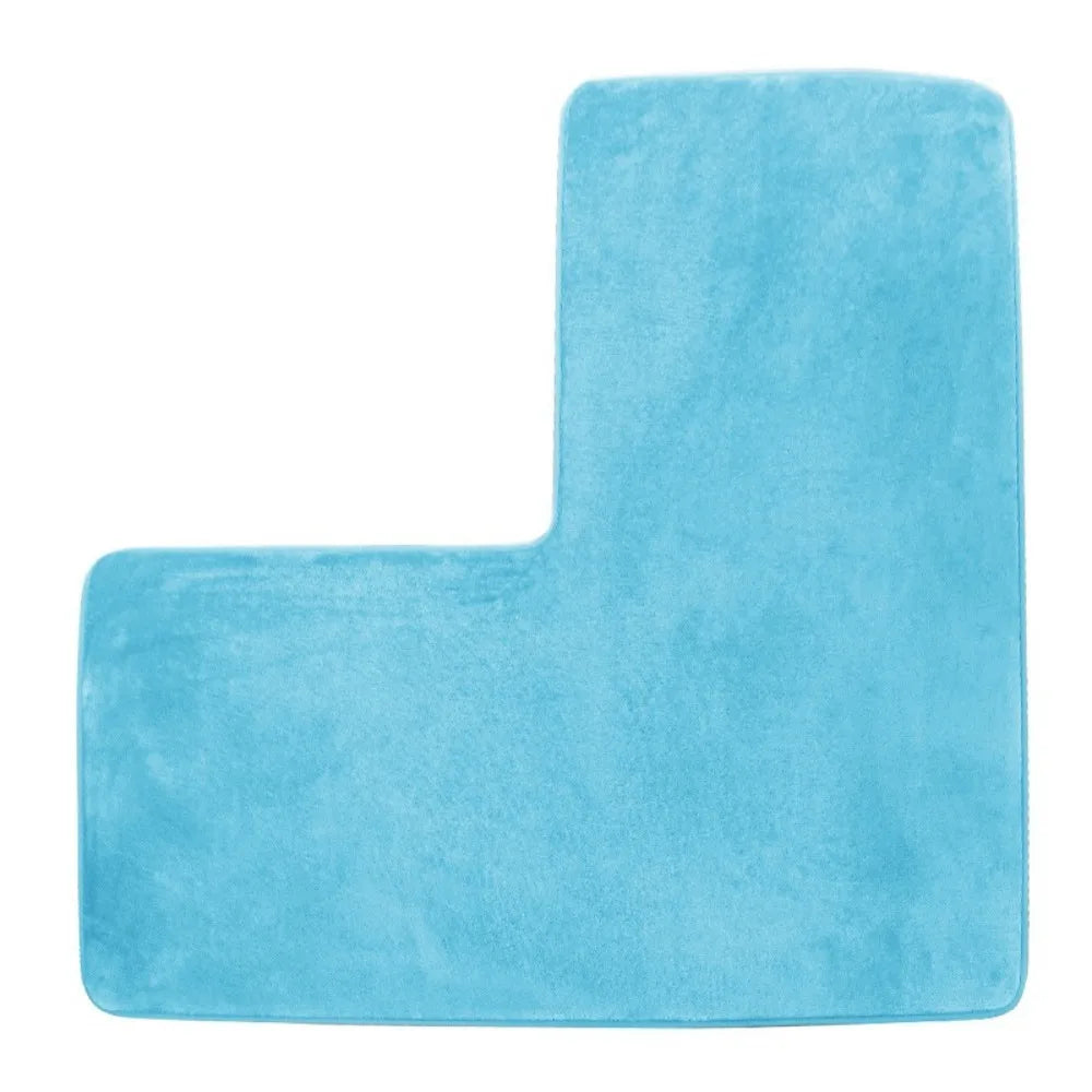 tapis gris doux moderne antidérapant salle bain salon uni mousseolvable chambre coucher