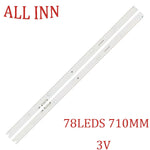 bande led blanc moderne 78 leds 710 mm 3v connecteurs électriques