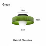 lampe moderne vert orange noir brillante 10cm 13cm 25cm led quotidienne