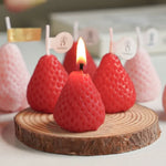 bougies parfumées fraises rose rouge aromathérapie décoration maison créative box cadeau