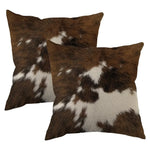 housses coussins carrés motif tacheté noir blanc rustique fixation 45x45cm 50x50cm