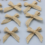 nœuds décoratifs rustiques couleur naturelle fibreux aspect artisanal 40mm 40mm décoration maison
