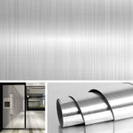 film adhésif décoratif argent or brillant moderne élégant anti statique imperméable résistant humidité 60cm