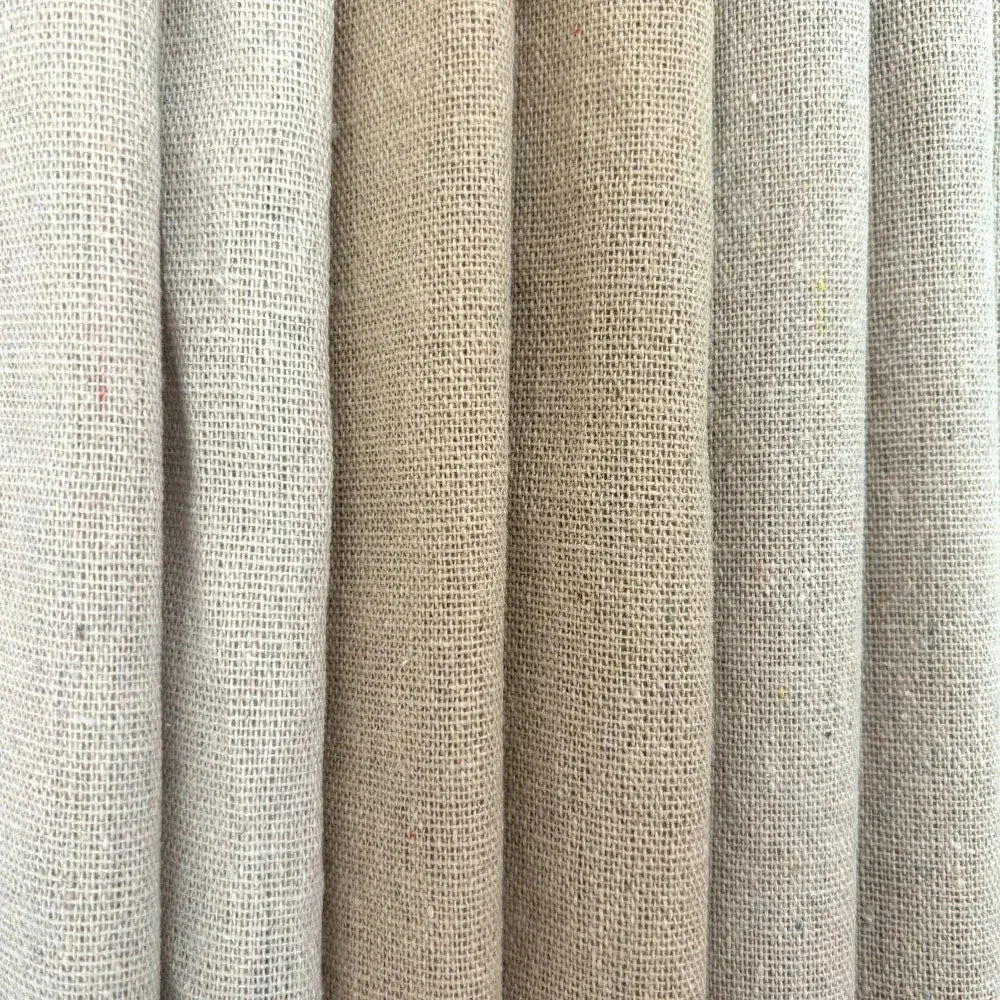 tissu lin brut rouleaux tissu découpes rideaux coussins sacs rustique naturel bohème 150cm opaque
