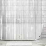 rideau douche transparent moderne rayures verticales aimants opacité 120x180cm