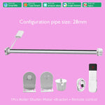 rideau motorisé argenté moderne clips rechargeable compatible google alexa tuya zigbee télécommande