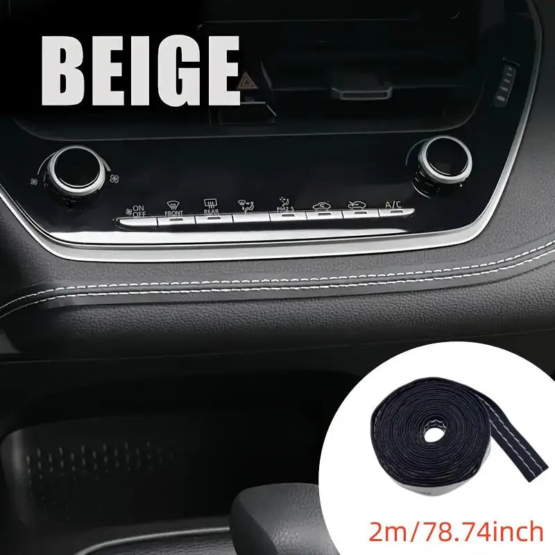 bande decorative adhésive polyuréthane noir rouge bleu blanc intérieur voiture
