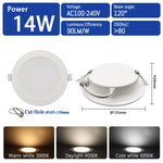 spot led downlight blanc 24w 20w 17w 14w 10w clips ac100v240v moderne éclairage cuisine
