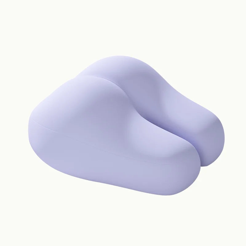 oreiller concave mousse 3d fibre bambou support dos fesse moderne violet opaque