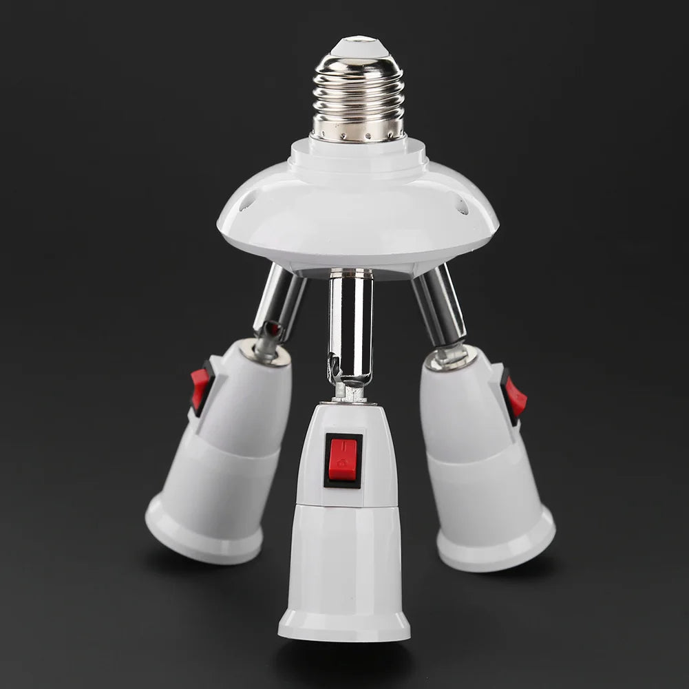 adaptateurs ampoules E27 blancs modernes têtes matériau métallique certifié réglables lumière LED