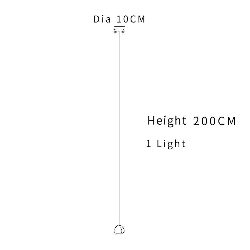 suspension lumineuse moderne transparente cristal ampoules led 200cm haute luminosité