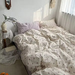 Parure de lit complète avec housse, drap et taies d'oreiller
