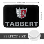 tapis bain antidérapant adhésif moderne noir gris rouge blanc motifs fleurs ours