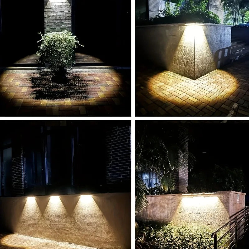 lampes solaires murales autonomes led pièces moderne adhésif noir haute luminosité