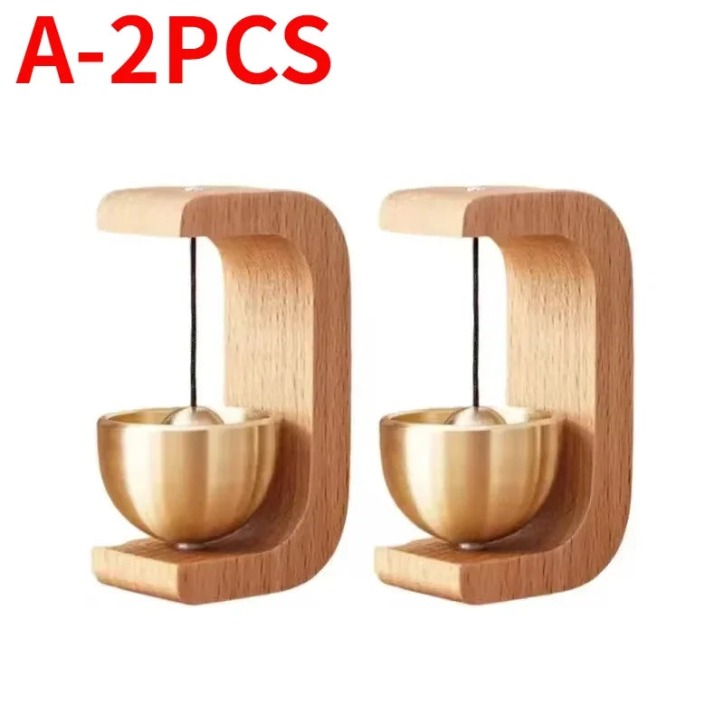 décoration intérieure boules sonores aimantées or bois modernes minimalistes suspension chambre entrée