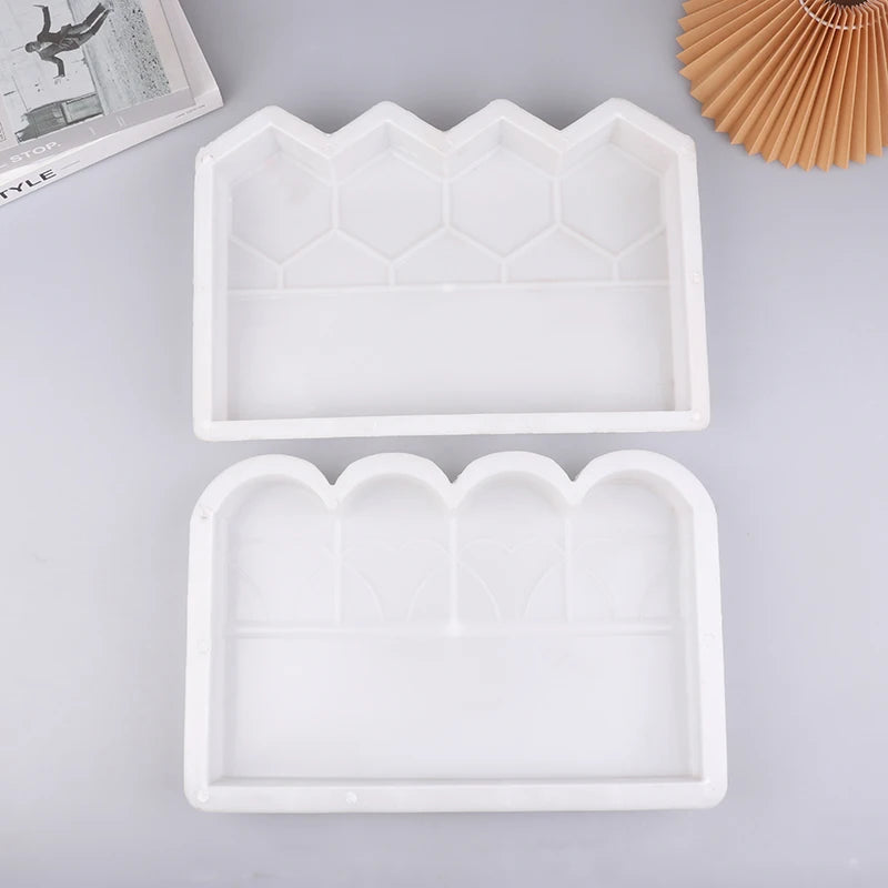 moules plastique blanc hexagonaux arcs decoration jardin creation artisanale résine bricolage