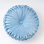coussin rond plissé durable coton respirant anti décubitus orange rouge vert rose gris bleu