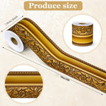 ruban bordure doré ornements floraux adhésif classique décoration photo diy bricolage vintage 10mètresrollable