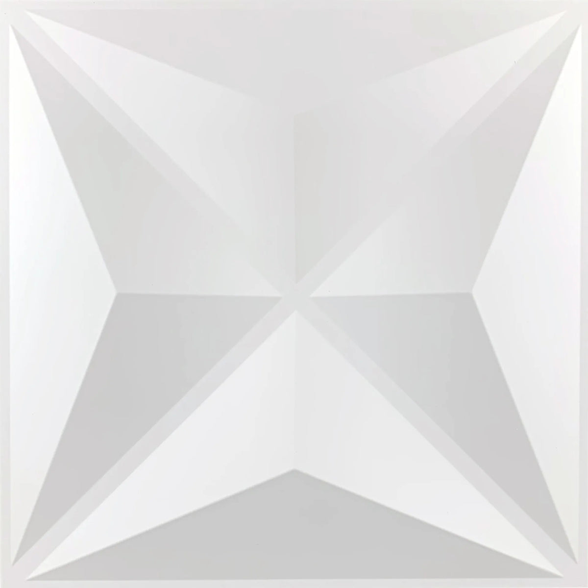 décoration murale panneau 3d blanc triangles géométriques moderne imperméable résistant humidité 30x30cm