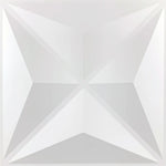 décoration murale panneau 3d blanc triangles géométriques moderne imperméable résistant humidité 30x30cm
