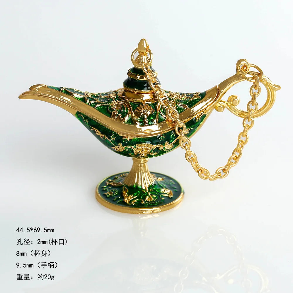 lampes aladdin décoratives orientales métal chaîne verte blanche rouge ornement salon chambre