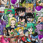 autocollants dragon ball personnages animés cartoong manga opaques étanches pvc haute qualité variées noël