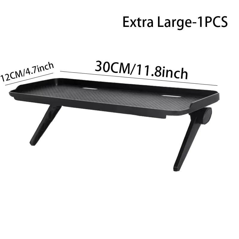 support pliable noir fibre carbone clips moderne multifonctionnel étagère murale