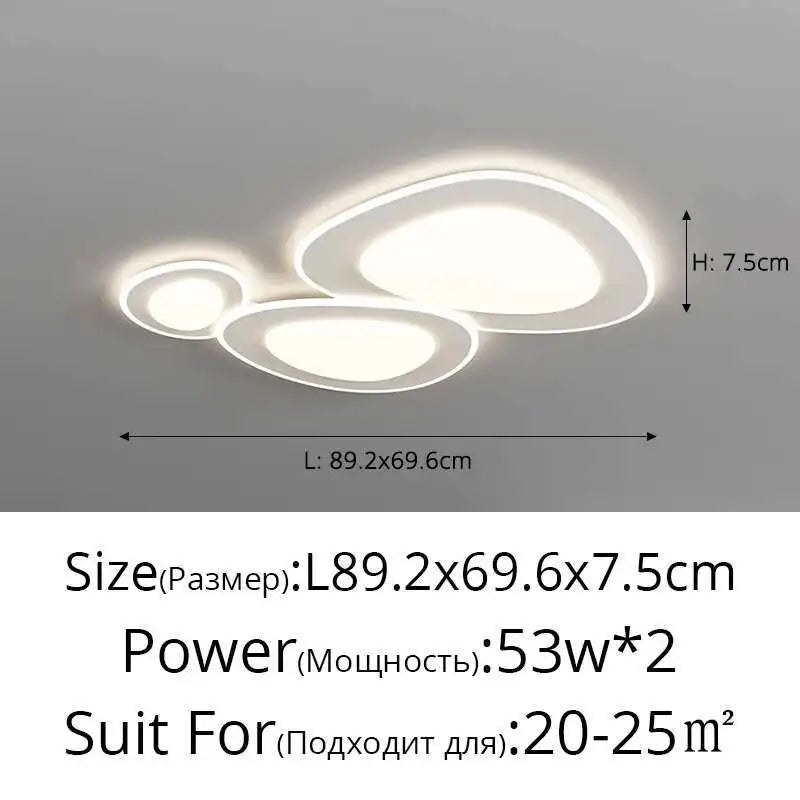 lustres led modernes blanc beige ovale circulaire aluminium flux lumineux 2000 82000 interrupteur bouton