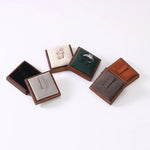 présentoir bagues velours blanc vert gris marron clips classique rangement portable commercial