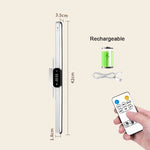 lampe led rechargeable moderne blanc affichage heure télécommande protection yeux minimaliste