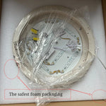 plafonnier led moderne beige gris marbré texture naturelle minimaliste fixations invisibles