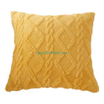 taie d'oreiller double face polyester coton bleu motif géométrique moderne adhésif 43cm 43cm