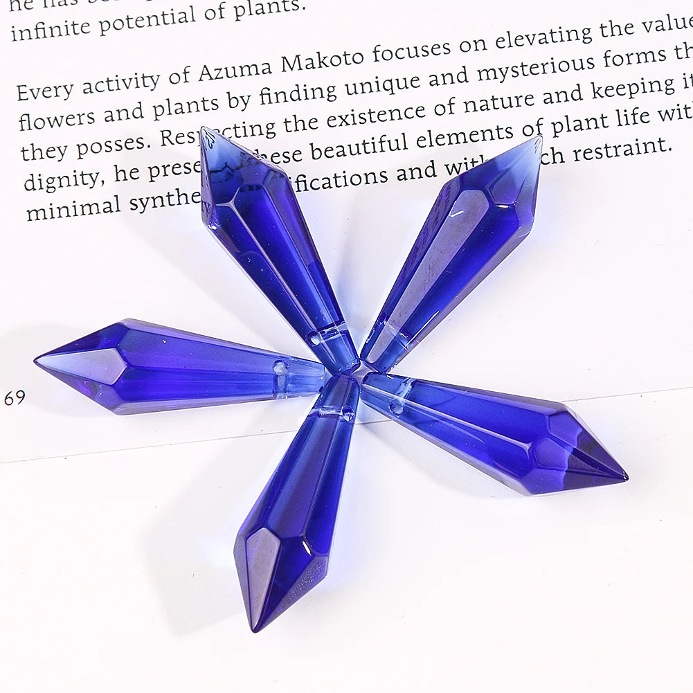cristaux géode transparents facettes modernes bleu rose violet orange jaune bricolage décoration festive mariage