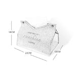 sac mouchoirs cuir rouge moderne écriture gravée dorés élégant papiers hygiéniques