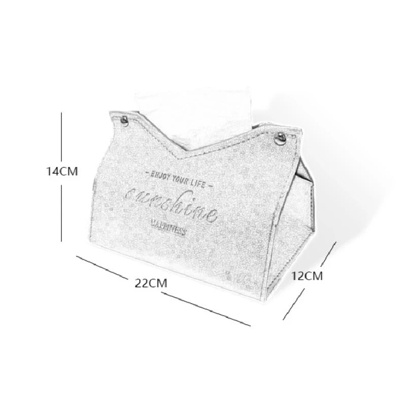 sac mouchoirs cuir rouge moderne écriture gravée dorés élégant papiers hygiéniques