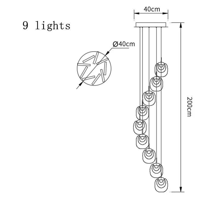 suspension lumineuse moderne transparent dorée fine élégante chaînes métalliques ampoules incluses
