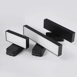 applique murale moderne led ip65 étanche noir 20cm 30cm 40cm 50cm