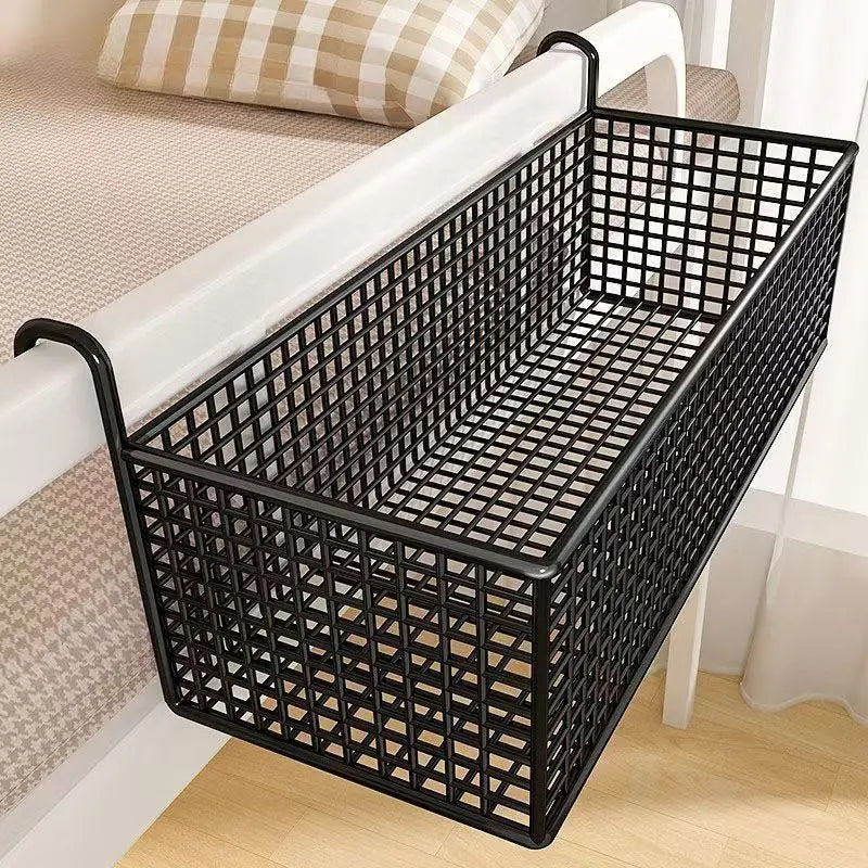 panier suspendu métal transparent blanc noir moderne minimaliste multifonctionnel rangement porte chevet dormir