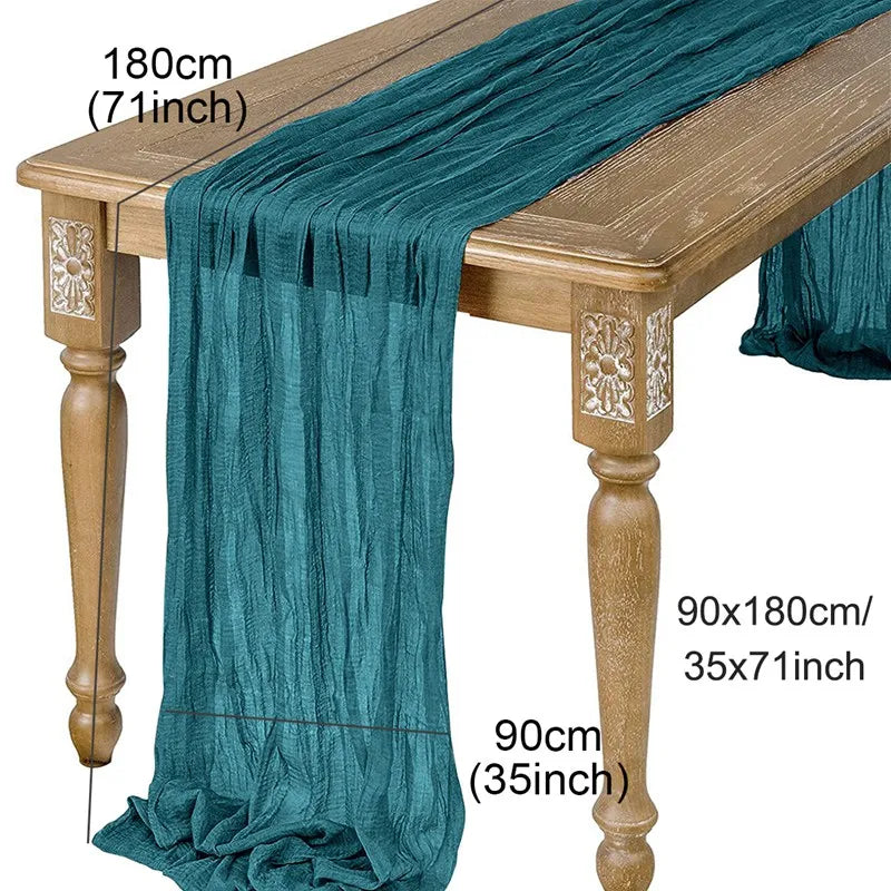table cheminement plissé beige rustique opacité table manger decor anniversaire mariage lin