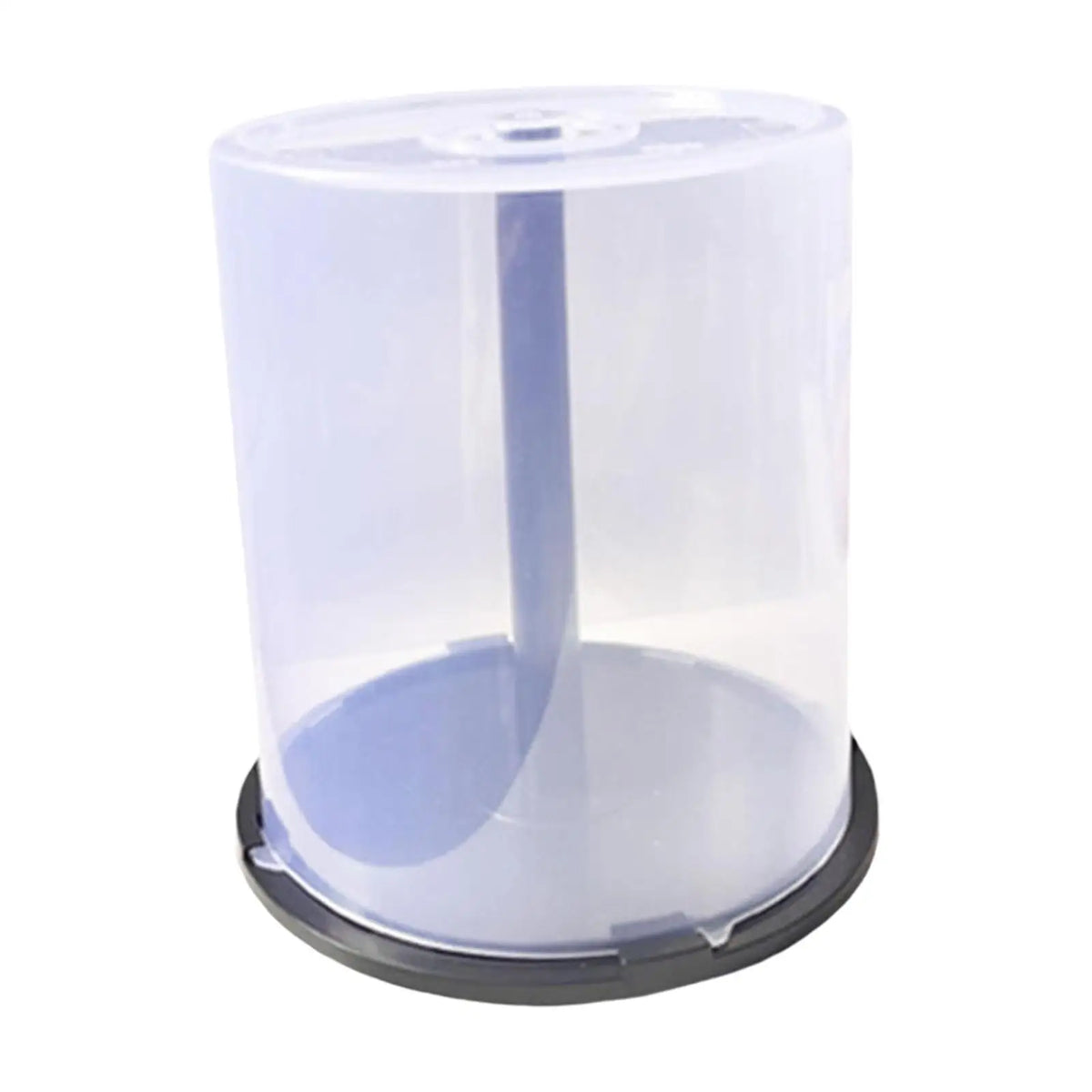 boîte rangement cd dvd 100 disques transparent moderne base noire haute capacité