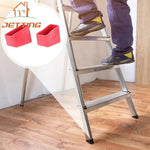 protection pied table chaise rouge antidérapante texturée rainures verticales opalescente deux pièces