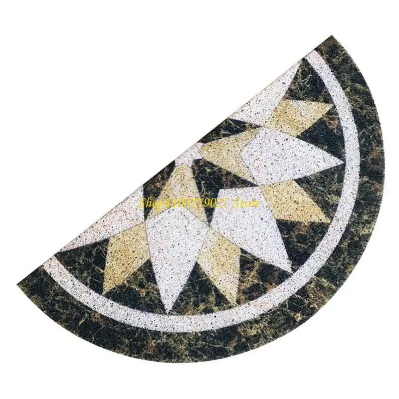 tapis sol antidérapant floral brodé beige noir blanc rose classique traditionnel imperméable moderne