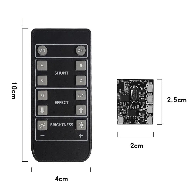 télécommande sans fil moderne minimaliste noir contrôle lumière construction nuit