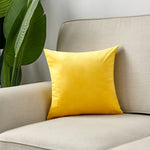 coussins velours modernes 40x40cm 45x45cm 50x50cm bleu jaune vert violet décor intérieur