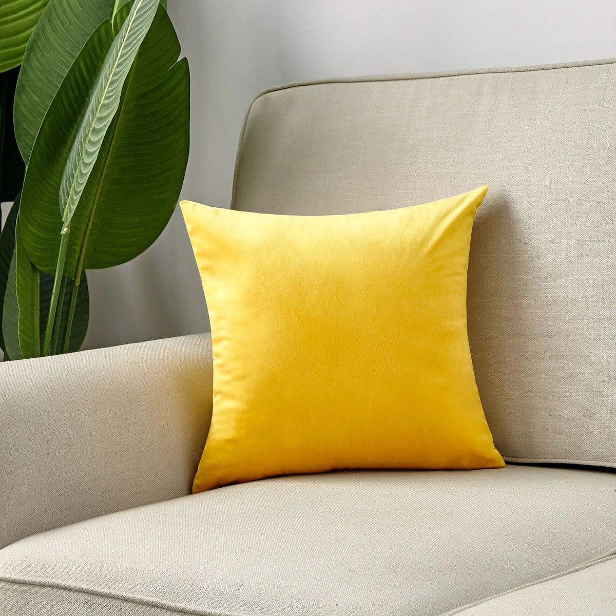 coussins velours modernes 40x40cm 45x45cm 50x50cm bleu jaune vert violet décor intérieur
