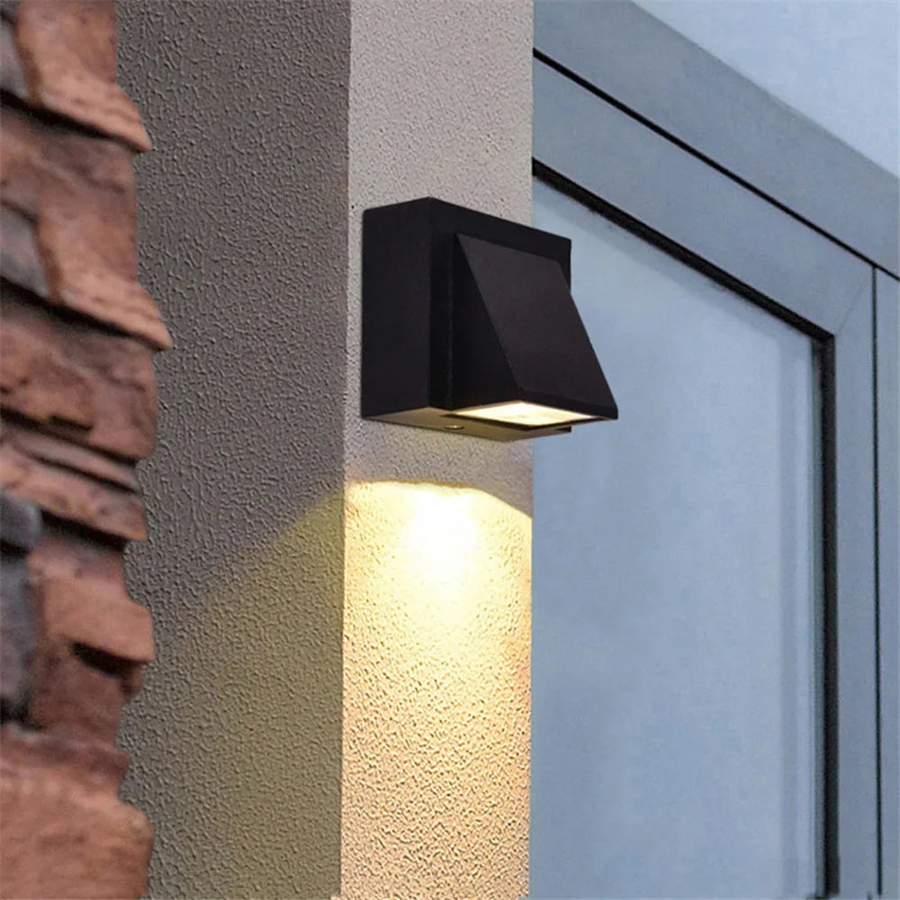 applique murale moderne 3W LED noir bronze rouge vis fixation contemporaine