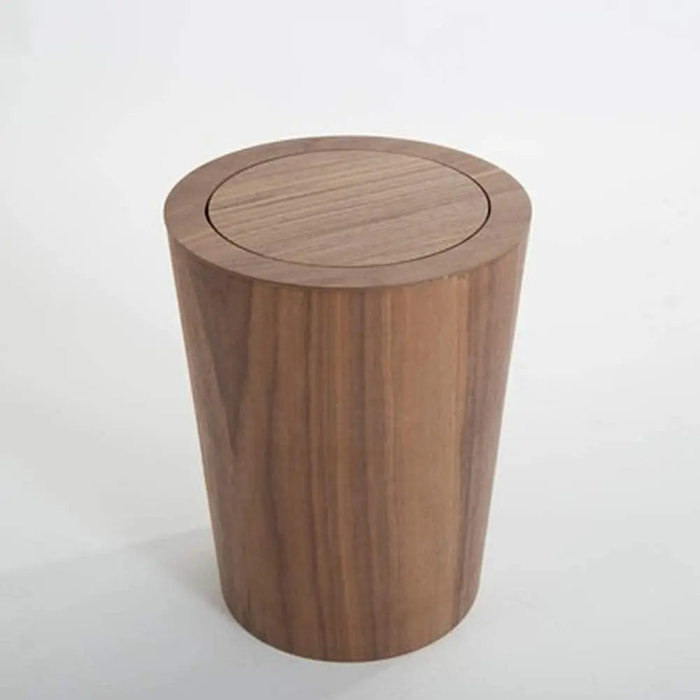 pot papier bois marron clair couvercle roulant moderne respectueux environnement